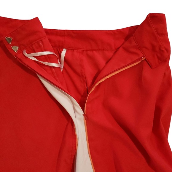 EUC Izod Skort Golf‎ Size 12 Womans Pockets Outdoors Athleisure Red Orange White - Picture 9 of 12